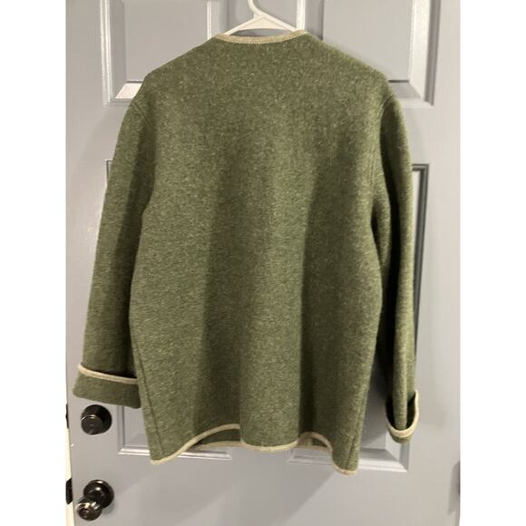 Idomeneo Embroidered Wool Waistcoat Jacket Cardigan Made In Austria Sz 38 L/XL * - Picture 4 of 11